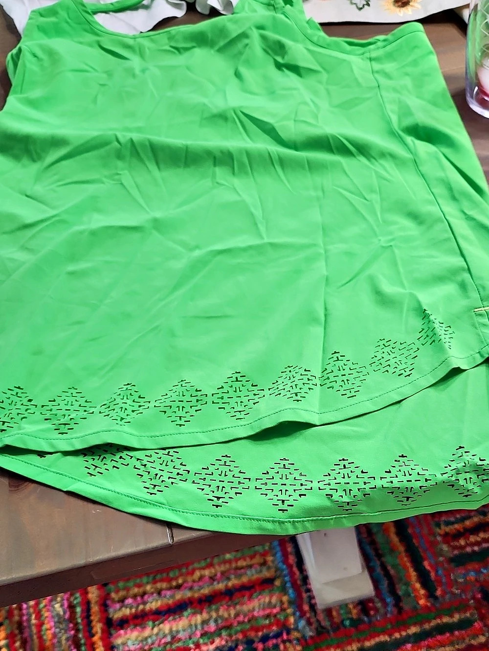Athleta Green Racerback Tank Size Small - Picture 4 of 6